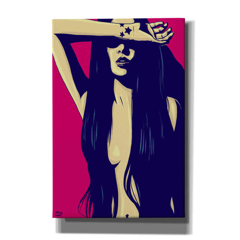 Image of 'Three Black Stars' by Giuseppe Cristiano, Canvas Wall Art