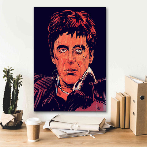 Image of 'Tony Montana' by Giuseppe Cristiano, Canvas Wall Art,18 x 26