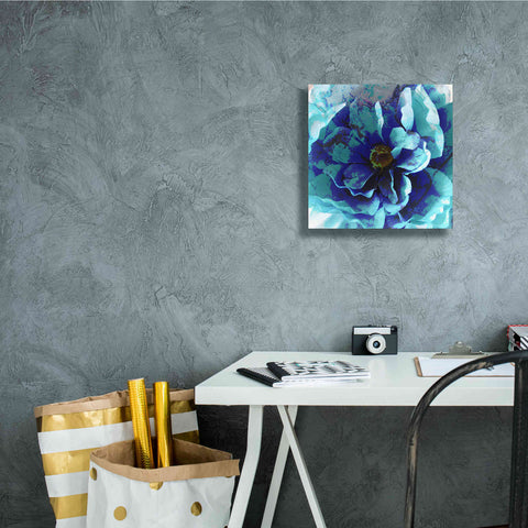 Image of 'Blue Flower' by Shandra Smith, Canvas Wall Art,12 x 12