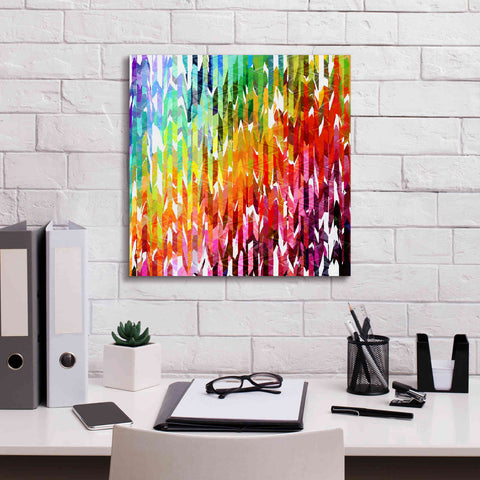 Image of 'Designer Stripes' by Shandra Smith, Canvas Wall Art,18 x 18