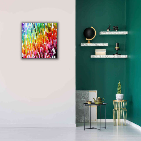 Image of 'Designer Stripes' by Shandra Smith, Canvas Wall Art,26 x 26