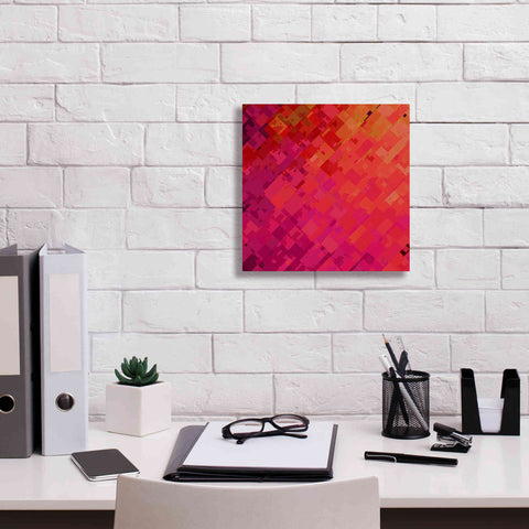 Image of 'Purple & Orange' by Shandra Smith, Canvas Wall Art,12 x 12