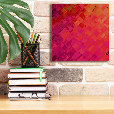 Image of 'Purple & Orange' by Shandra Smith, Canvas Wall Art,12 x 12