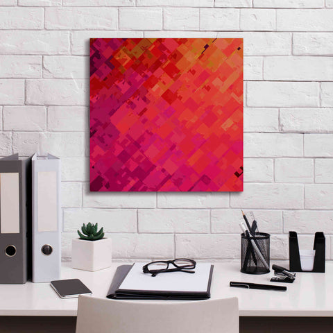 Image of 'Purple & Orange' by Shandra Smith, Canvas Wall Art,18 x 18