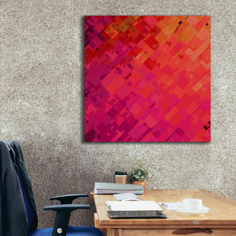 Image of 'Purple & Orange' by Shandra Smith, Canvas Wall Art,37 x 37