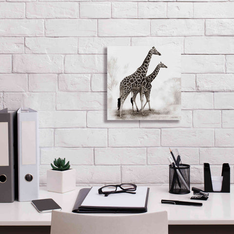 Image of 'Giraffe III' by Debra Van Swearingen, Canvas Wall Art,12 x 12