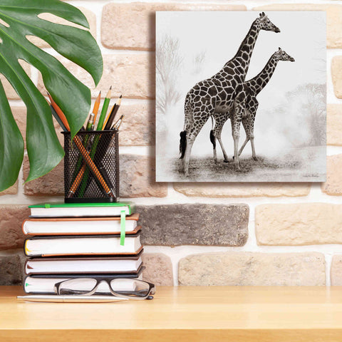 Image of 'Giraffe III' by Debra Van Swearingen, Canvas Wall Art,12 x 12