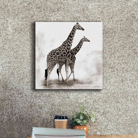 Image of 'Giraffe III' by Debra Van Swearingen, Canvas Wall Art,18 x 18