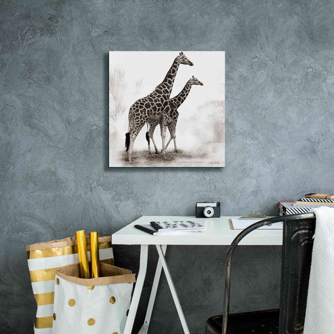 Image of 'Giraffe III' by Debra Van Swearingen, Canvas Wall Art,18 x 18