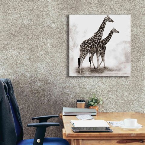 Image of 'Giraffe III' by Debra Van Swearingen, Canvas Wall Art,26 x 26