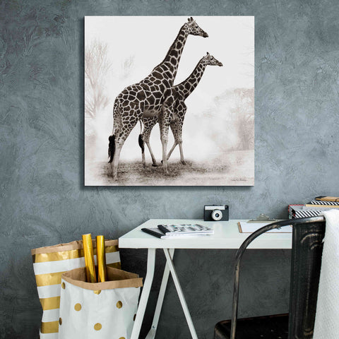 Image of 'Giraffe III' by Debra Van Swearingen, Canvas Wall Art,26 x 26