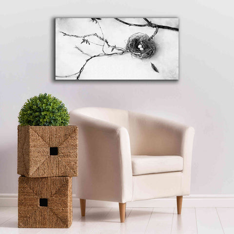 Image of 'Nest and Branch II' by Debra Van Swearingen, Canvas Wall Art,40 x 20