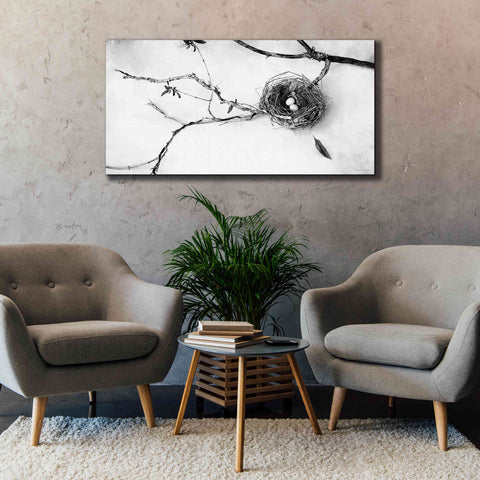 Image of 'Nest and Branch II' by Debra Van Swearingen, Canvas Wall Art,60 x 30