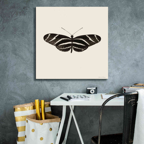 Image of 'Butterfly IX B&W' by Debra Van Swearingen, Canvas Wall Art,26 x 26
