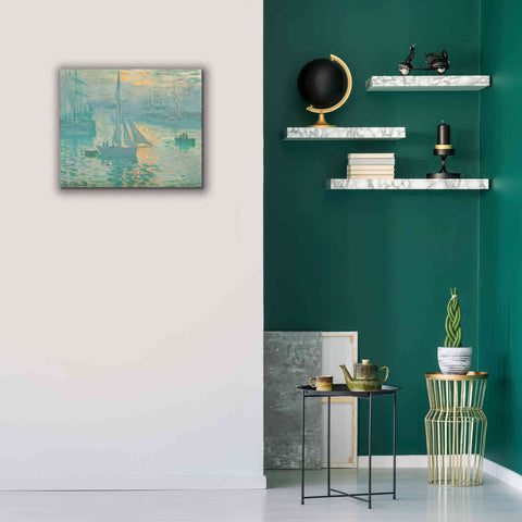 Image of 'Sunrise' by Claude Monet, Canvas Wall Art,24 x 20