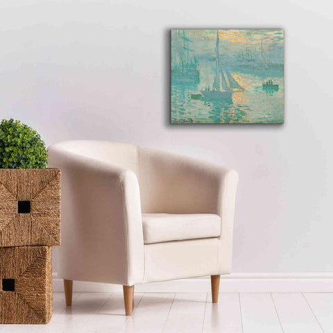 Image of 'Sunrise' by Claude Monet, Canvas Wall Art,24 x 20