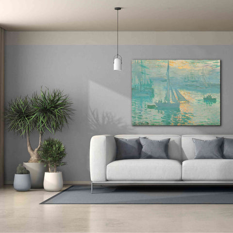 Image of 'Sunrise' by Claude Monet, Canvas Wall Art,54 x 40