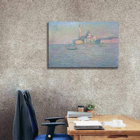 Image of 'The Church of San Giorgio Maggiore, Venice' by Claude Monet, Canvas Wall Art,40 x 26