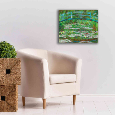 Image of 'The Japanese Footbridge' by Claude Monet, Canvas Wall Art,24 x 20