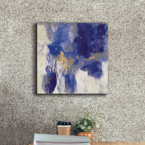 Image of 'Sparkle Abstract II Blue' by Silvia Vassileva, Canvas Wall Art,18 x 18