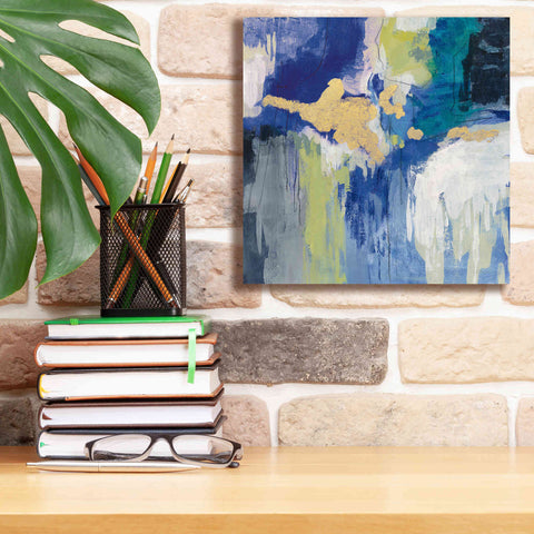 Image of 'Sparkle Abstract III Blue' by Silvia Vassileva, Canvas Wall Art,12 x 12