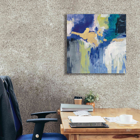 Image of 'Sparkle Abstract III Blue' by Silvia Vassileva, Canvas Wall Art,26 x 26