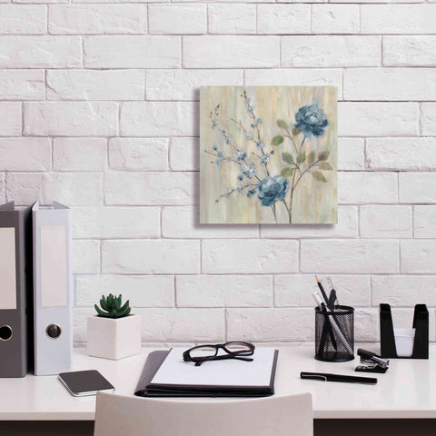 Image of 'Contemporary Chinoiserie Blue' by Silvia Vassileva, Canvas Wall Art,12 x 12