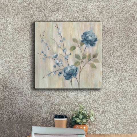 Image of 'Contemporary Chinoiserie Blue' by Silvia Vassileva, Canvas Wall Art,18 x 18