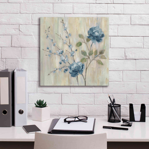 Image of 'Contemporary Chinoiserie Blue' by Silvia Vassileva, Canvas Wall Art,18 x 18