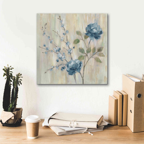 Image of 'Contemporary Chinoiserie Blue' by Silvia Vassileva, Canvas Wall Art,18 x 18