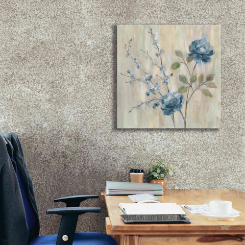 Image of 'Contemporary Chinoiserie Blue' by Silvia Vassileva, Canvas Wall Art,26 x 26