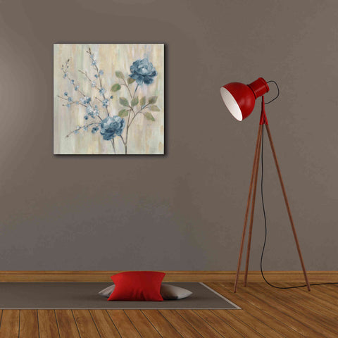 Image of 'Contemporary Chinoiserie Blue' by Silvia Vassileva, Canvas Wall Art,26 x 26