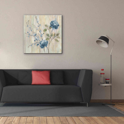 Image of 'Contemporary Chinoiserie Blue' by Silvia Vassileva, Canvas Wall Art,37 x 37