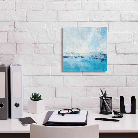 Image of 'Coastal View I Aqua' by Silvia Vassileva, Canvas Wall Art,12 x 12