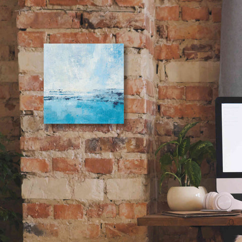 Image of 'Coastal View I Aqua' by Silvia Vassileva, Canvas Wall Art,12 x 12