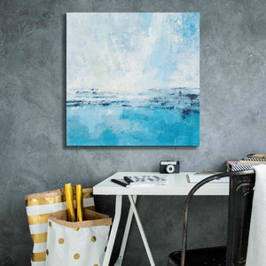 'Coastal View I Aqua' by Silvia Vassileva, Canvas Wall Art,26 x 26
