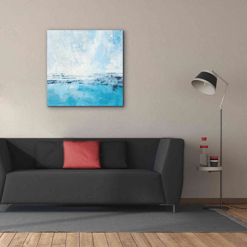 Image of 'Coastal View I Aqua' by Silvia Vassileva, Canvas Wall Art,37 x 37