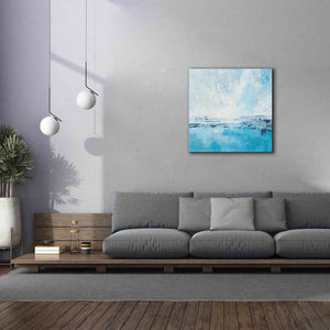 'Coastal View I Aqua' by Silvia Vassileva, Canvas Wall Art,37 x 37