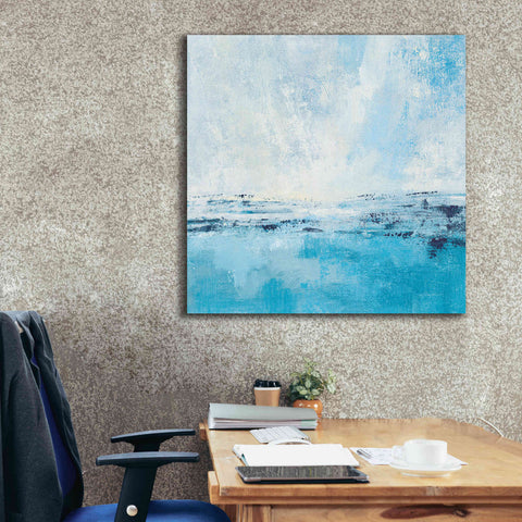 Image of 'Coastal View I Aqua' by Silvia Vassileva, Canvas Wall Art,37 x 37