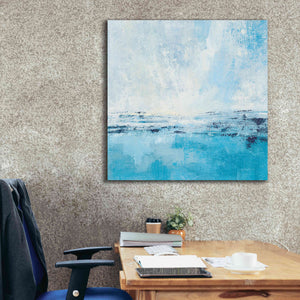 'Coastal View I Aqua' by Silvia Vassileva, Canvas Wall Art,37 x 37