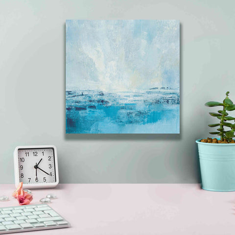 Image of 'Coastal View II Aqua' by Silvia Vassileva, Canvas Wall Art,12 x 12