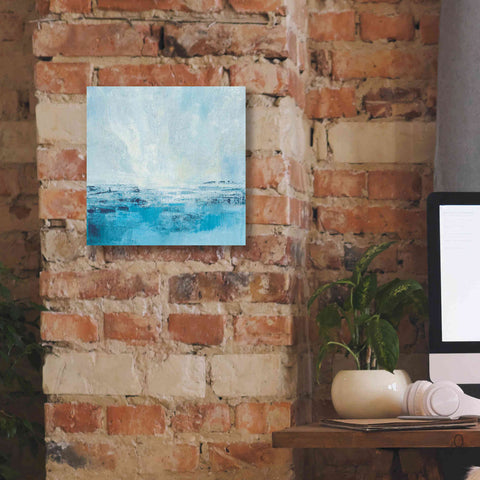 Image of 'Coastal View II Aqua' by Silvia Vassileva, Canvas Wall Art,12 x 12