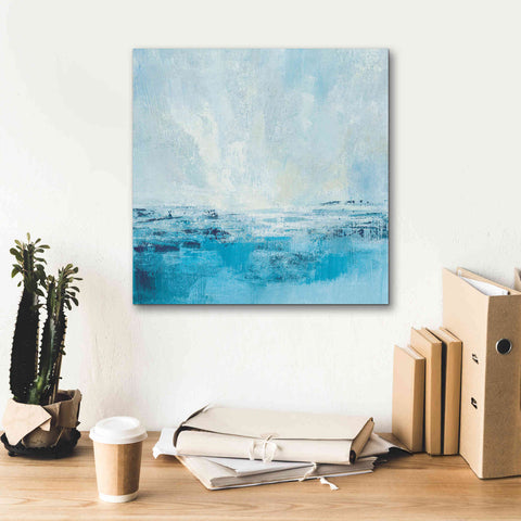 Image of 'Coastal View II Aqua' by Silvia Vassileva, Canvas Wall Art,18 x 18