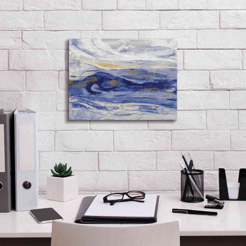 Image of 'Estuary Blue' by Silvia Vassileva, Canvas Wall Art,16 x 12