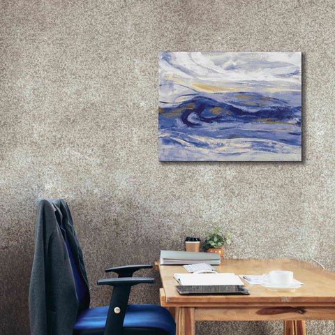 Image of 'Estuary Blue' by Silvia Vassileva, Canvas Wall Art,34 x 26