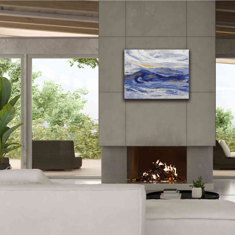 Image of 'Estuary Blue' by Silvia Vassileva, Canvas Wall Art,34 x 26