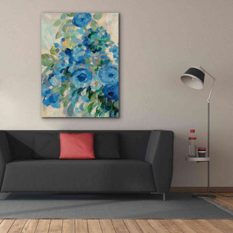 Image of 'Flower Market II Blue' by Silvia Vassileva, Canvas Wall Art,40 x 54