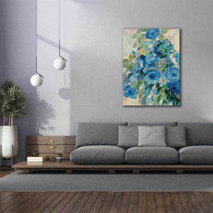 'Flower Market II Blue' by Silvia Vassileva, Canvas Wall Art,40 x 54