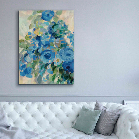 Image of 'Flower Market II Blue' by Silvia Vassileva, Canvas Wall Art,40 x 54