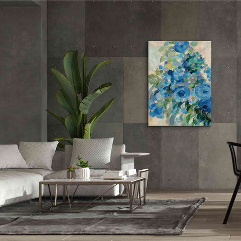 Image of 'Flower Market II Blue' by Silvia Vassileva, Canvas Wall Art,40 x 54